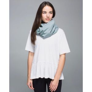 Lululemon Vinyasa Scarf Rulu Parallel Stripe Menthol Heathered slate